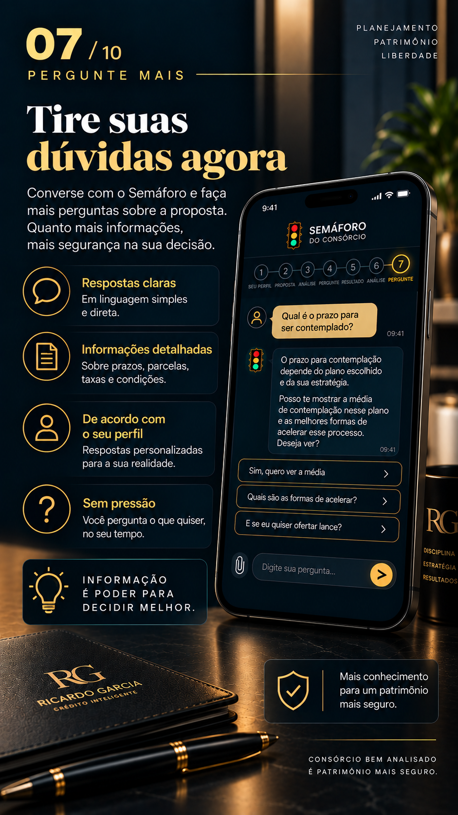 Etapa 07: tire dúvidas sobre a proposta